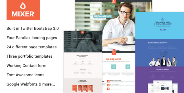 Mixer - Multipurpose HTML Template Nulled Nulled Free Download
