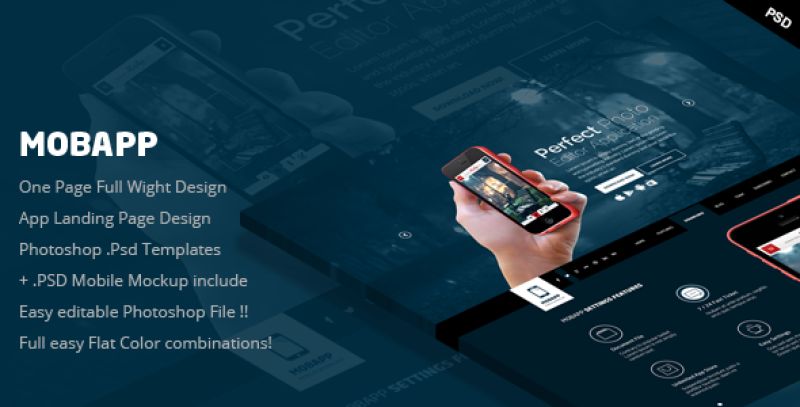 MobApp - One Page App Landing Page Nulled - Download Free Nulled