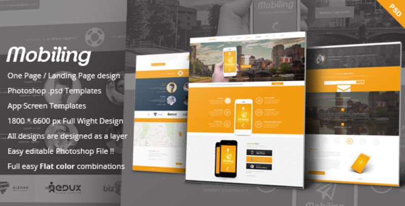 Mobiling - One Page App Landing Page Nulled Nulled - Free Download