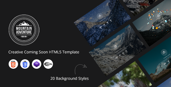 Mountain - Creative Coming Soon HTML5 Template Nulled Nulled - Free Download