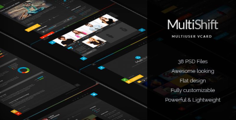 MultiShift | Multiuser vCard & Blog Nulled Nulled - Free Download