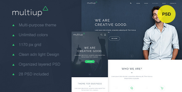 MultiUp — Multi-Purpose Business PSD Nulled Nulled - Free Download