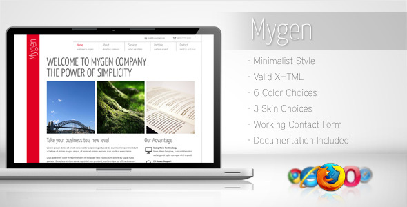 Mygen - Minimalist Business Template 2 Nulled
