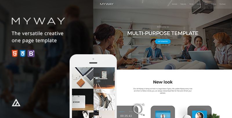 Myway - Onepage Bootstrap Parallax Retina Template Nulled Nulled - Free Download