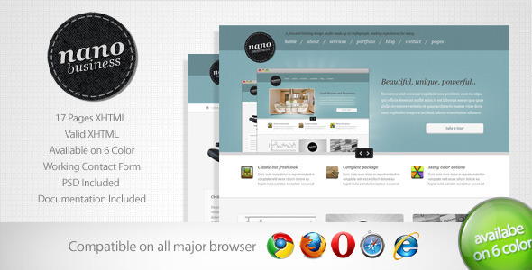 Nano - Corporate Business Template 5 Nulled Nulled - Free Download