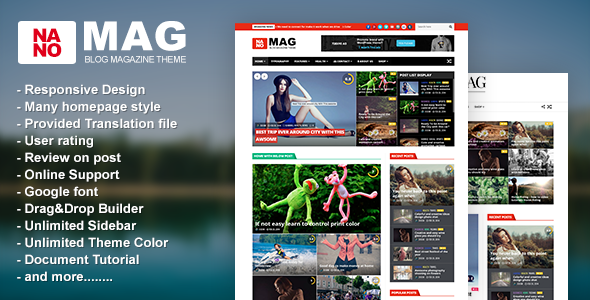 NanoMag - Responsive WordPress Magazine Theme Nulled Nulled - Free Download