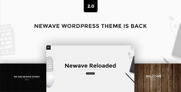 Newave - WordPress Responsive One Page Parallax Theme Nulled Nulled - Free Download