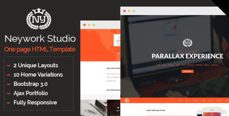 Newyork Studio - Multipurpose Parallax Template Nulled Nulled - Free Download