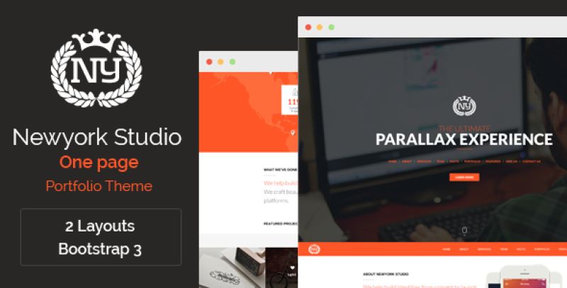 Newyork Studio - One Page Parallax Theme Nulled Nulled - Free Download