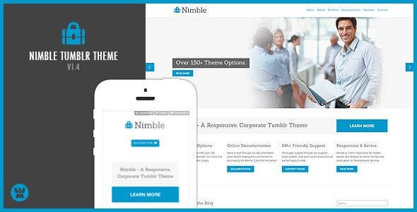 Nimble - A Responsive Business Tumblr Theme Nulled Nulled - Free Download