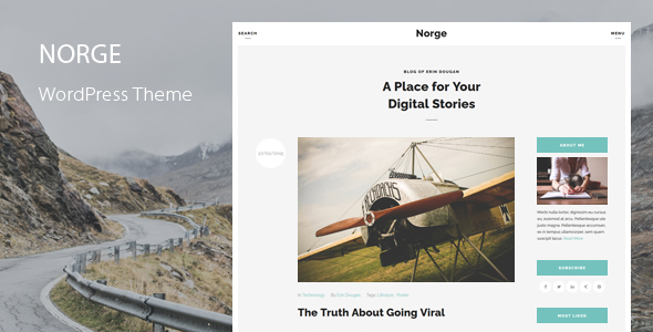 Norge - Blog WordPress Theme Nulled Nulled Free Download
