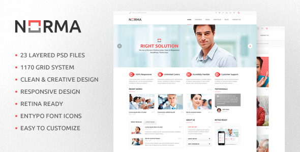 Norma - Multipurpose PSD Template Nulled Nulled - Free Download