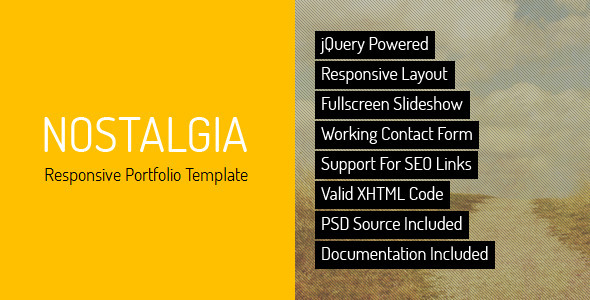 Nostalgia - Portfolio Template Nulled Nulled - Free Download