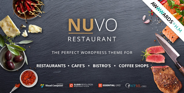 NUVO - Cafe & Restaurant WordPress Theme Nulled - Free Download Nulled