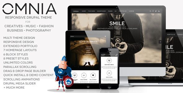 Omnia - Multi Purpose Agency Drupal Theme Nulled Nulled - Free Download