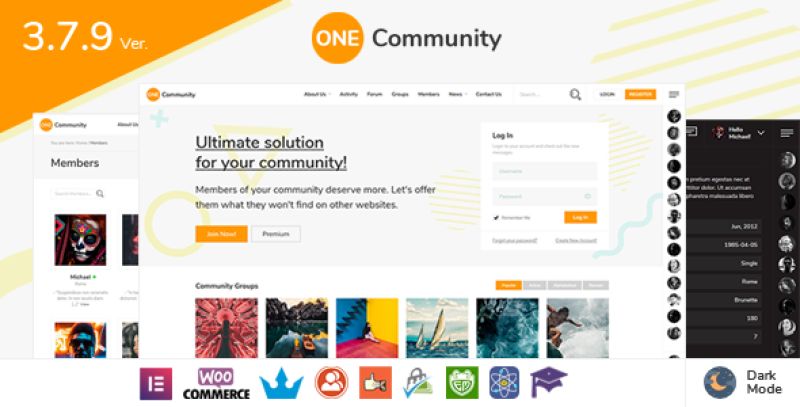 OneCommunity - BuddyPress Membership Theme Nulled Nulled - Free Download