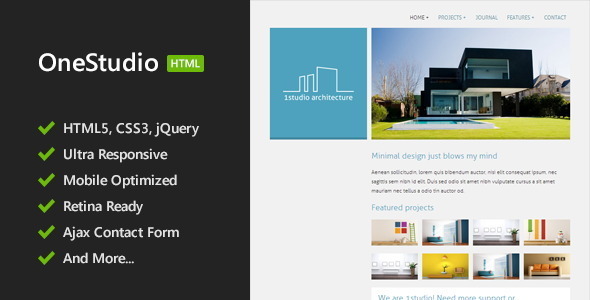 OneStudio - Minimal HTML5 Template Nulled Nulled - Free Download