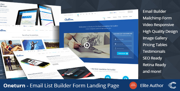Oneturn - Marketing List Builder Landing Page Nulled Nulled - Free Download
