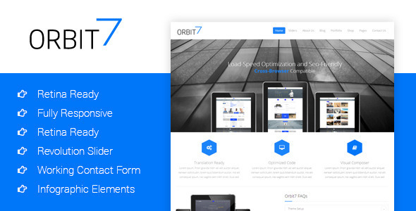 Orbit7 - Creative Multipurpose HTML5 Template Nulled - Free Download Nulled