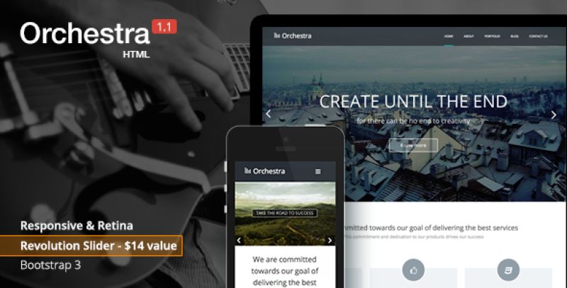 Orchestra - Responsive HTML template Nulled Nulled - Free Download
