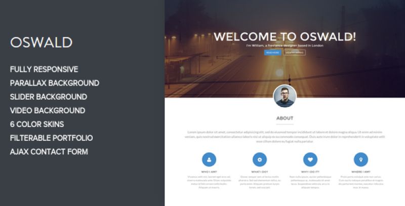 Oswald - Creative Portfolio Template Nulled