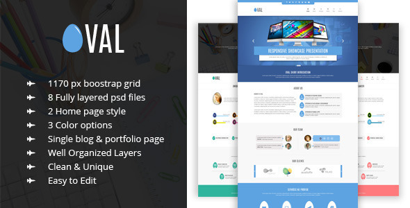 Oval - Creative OnePage PSD Template Nulled Nulled - Free Download
