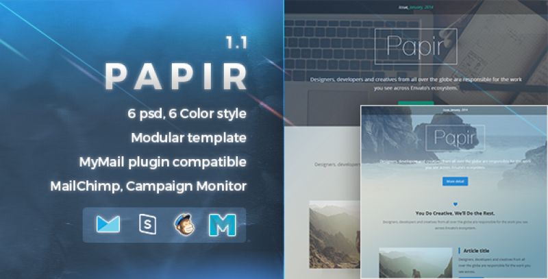 Papir | Responsive Email Template Nulled Nulled - Free Download