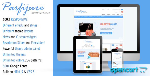 Parfijure – Responsive OpenCart theme! Nulled Nulled - Free Download