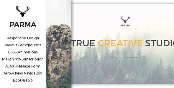 PARMA - Responsive Coming Soon Template Nulled Nulled Free Download