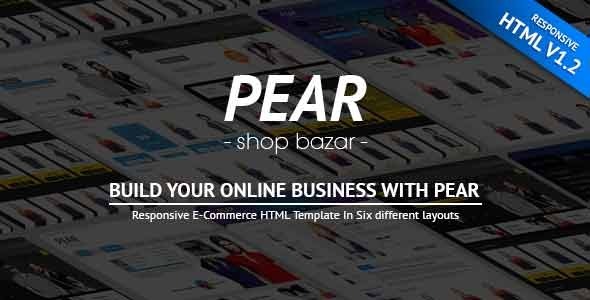 Pear - Responsive E-Commerce HTML Template V1.2 Nulled Nulled - Free Download