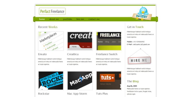 Perfact Freelacer Clean Elegant Html Template Nulled Nulled - Free Download