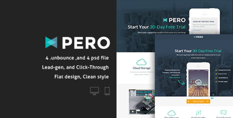 Pero - Bundle Unbounce pages Nulled Nulled - Free Download