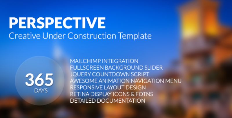 Perspective - Creative Under Construction HTMLTemplate Nulled Nulled - Free Download