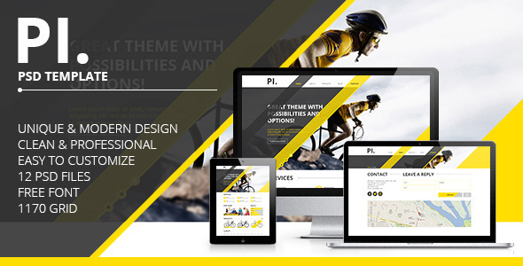 PI. - Portfolio PSD Template Nulled Nulled - Free Download