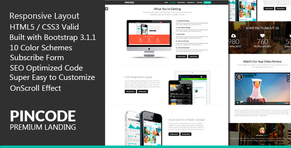 PinCode - Premium Landing Page HTML5 Template Nulled Nulled - Free Download