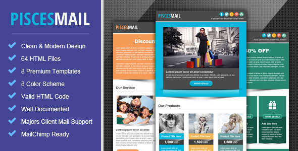 Piscesmail - Email Newsletter Template Nulled Nulled - Free Download