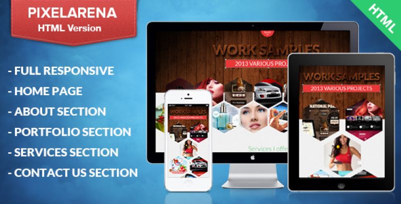 PixelArena - Responsive HTML Single Page Portfolio Nulled Nulled - Free Download