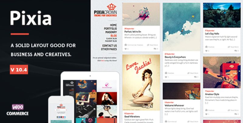 Pixia - Showcase WordPress Theme Nulled Nulled - Free Download