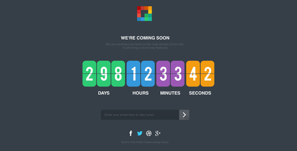 Pixp Countdown - Coming Soon Template Nulled Nulled - Free Download