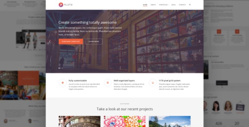 Pluto Parallax HTML Portfolio Template Nulled Nulled - Free Download