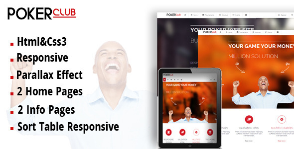 Poker Club - Responsive Template Nulled Nulled Free Download