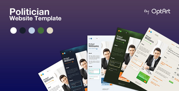 Politician PSD - template for politicians Nulled Nulled - Free Download
