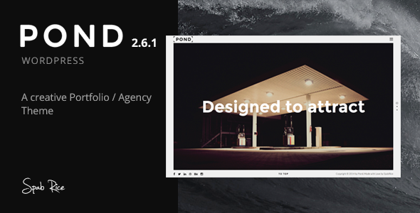 Pond - Creative Portfolio / Agency WordPress Theme Nulled