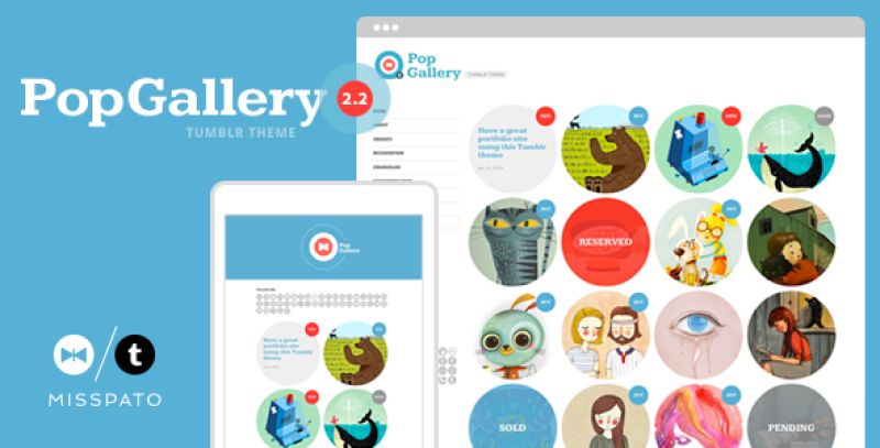Pop Gallery Tumblr Theme Nulled Nulled - Free Download