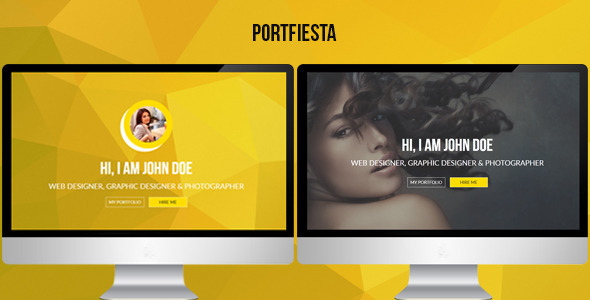 Portfiesta - One Page Portfolio Template Nulled