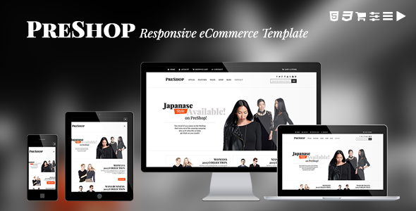 PreShop - Responsive E-Commerce Website Template Nulled Nulled - Free Download