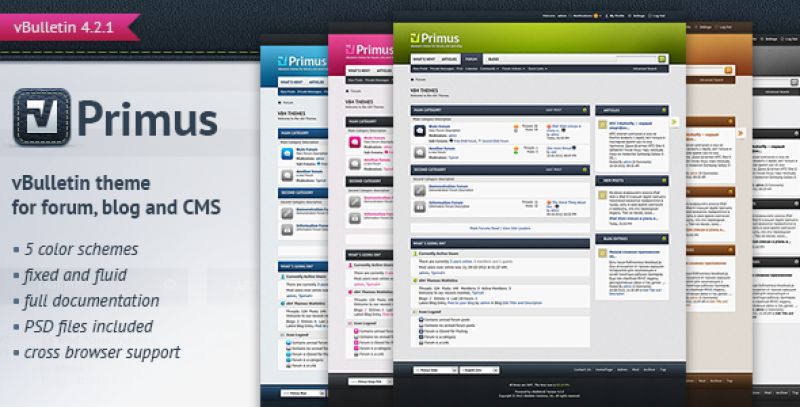 Primus - A Theme for vBulletin 4.2 Suite Nulled Nulled - Free Download