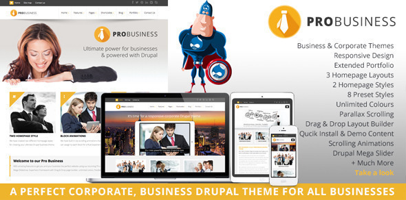 PROBusiness - Multi Purpose Corporate Drupal Theme Nulled Nulled - Free Download