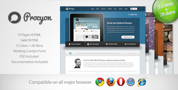 Procyon - Corporate Business Template 6 Nulled Nulled - Free Download