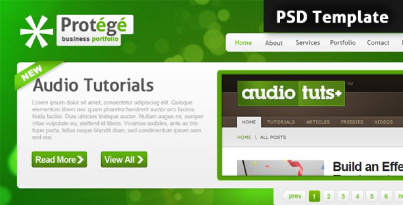 Protégé PSD Template Nulled Nulled - Free Download